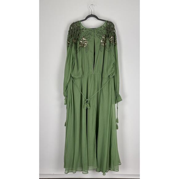 ASOS Curve Embellished Floral Lattice Detail Maxi Dress Womens Plus Size 22 New - Picture 10 of 11